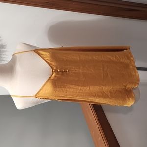 Gap Mustard Yellow Flowy Cami Tank
